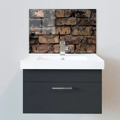 Sink Splashback - in Stone And Granite Effect - Made To Measure